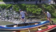 Triatlon - závod dvojic - kanoe