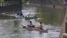 Triatlon - závod dvojic - kanoe