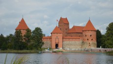 Vodní hrad Trakai v Litvě