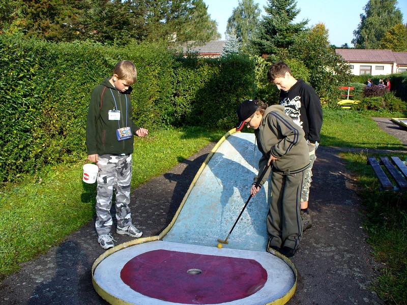 Minigolf nalkal i mlde. 