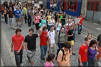 Pr�vod absolvent� m�stem