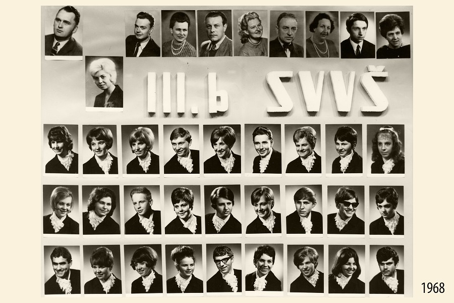 Maturitn ronk 1968 b, Tdnictv: Zdeka Chud  